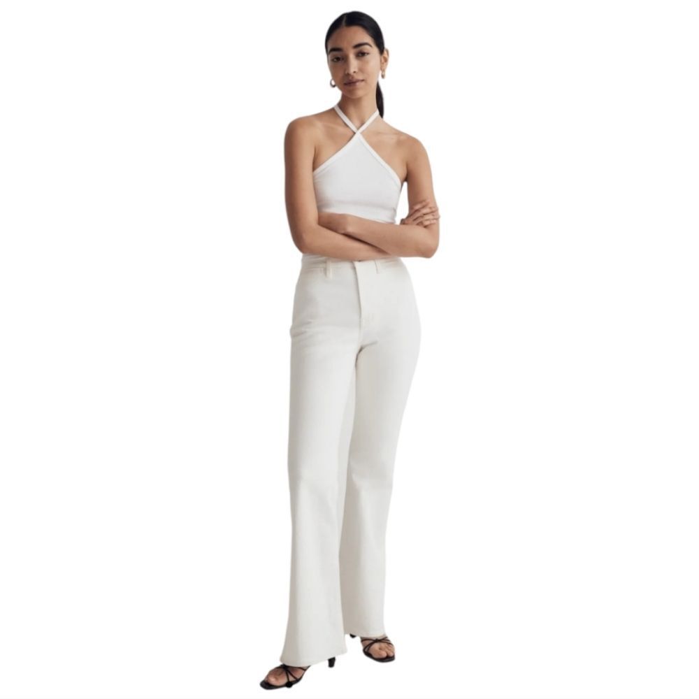 Madewell -1114 NWT The Perfect Vintage Flare Jeans Tile White Women's size 29